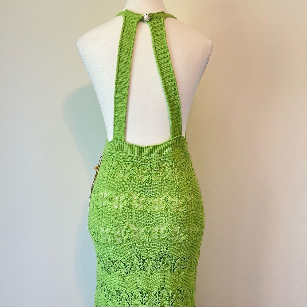 House of Harlow 1960 Knit Maxi Dress in Green NEW Size Medium Vacation Resort - Picture 12 of 12